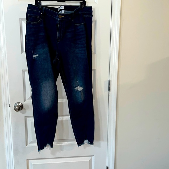 Destructed skinny jeans from lane bryant. Gently used. - Picture 1 of 2